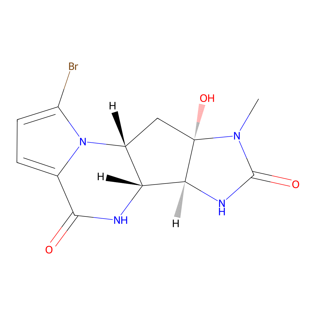 Agelastatin A molecular structure, CAS 152406-28-5