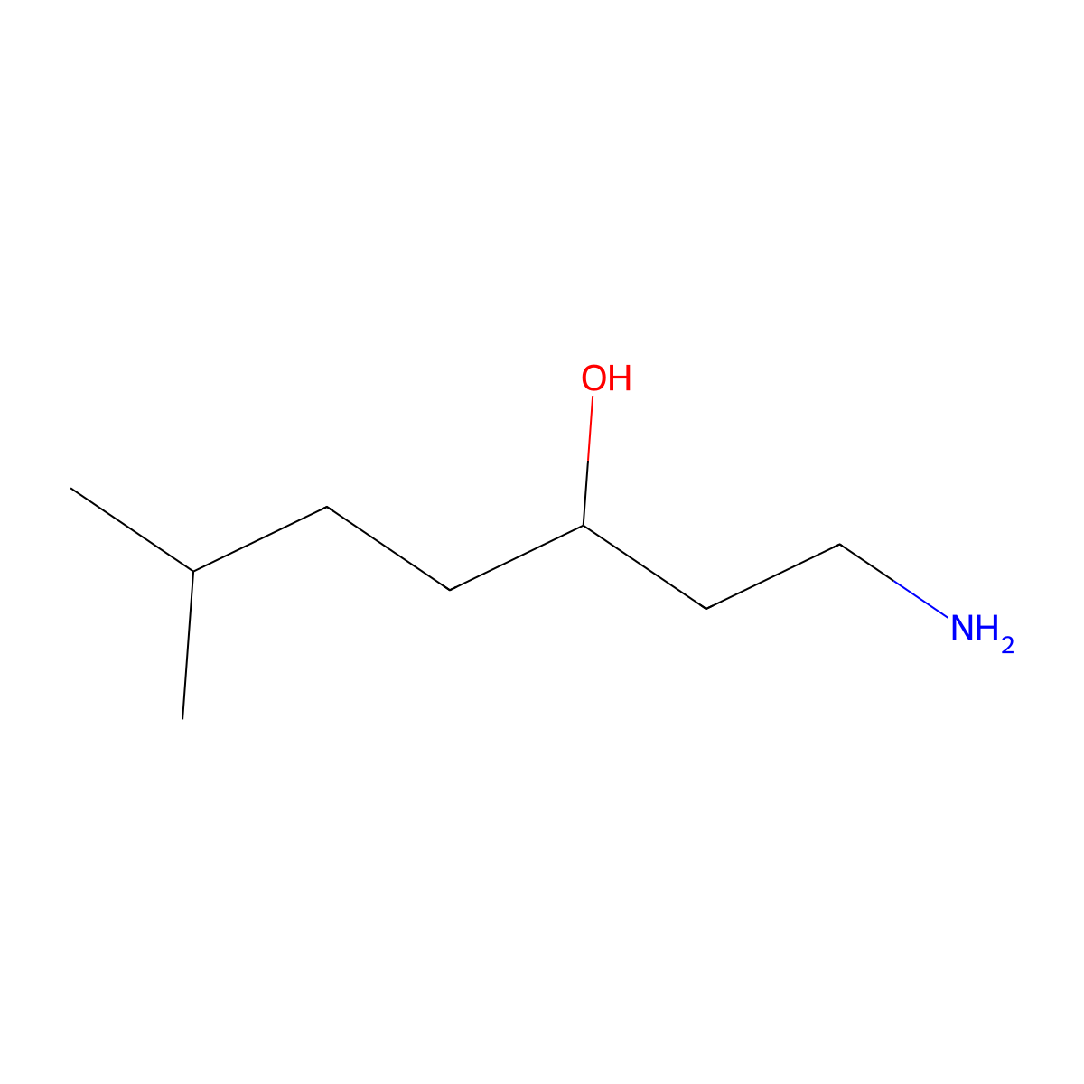 1-Amino-6-methylheptan-3-ol molecular structure, CAS 1524167-80-3