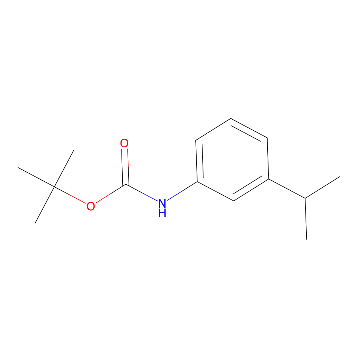 Tert-butyl N-(3-isopropylphenyl)carbamate molecular structure, CAS 152418-89-8
