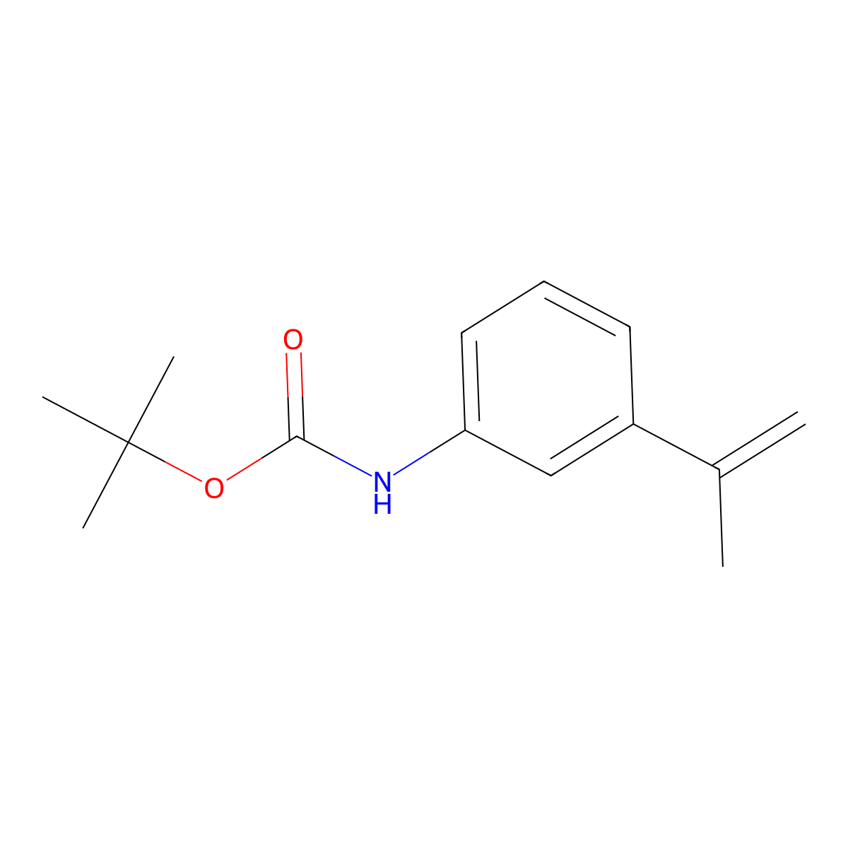 tert-butyl N-[3-(prop-1-en-2-yl)phenyl]carbamate molecular structure, CAS 152419-00-6