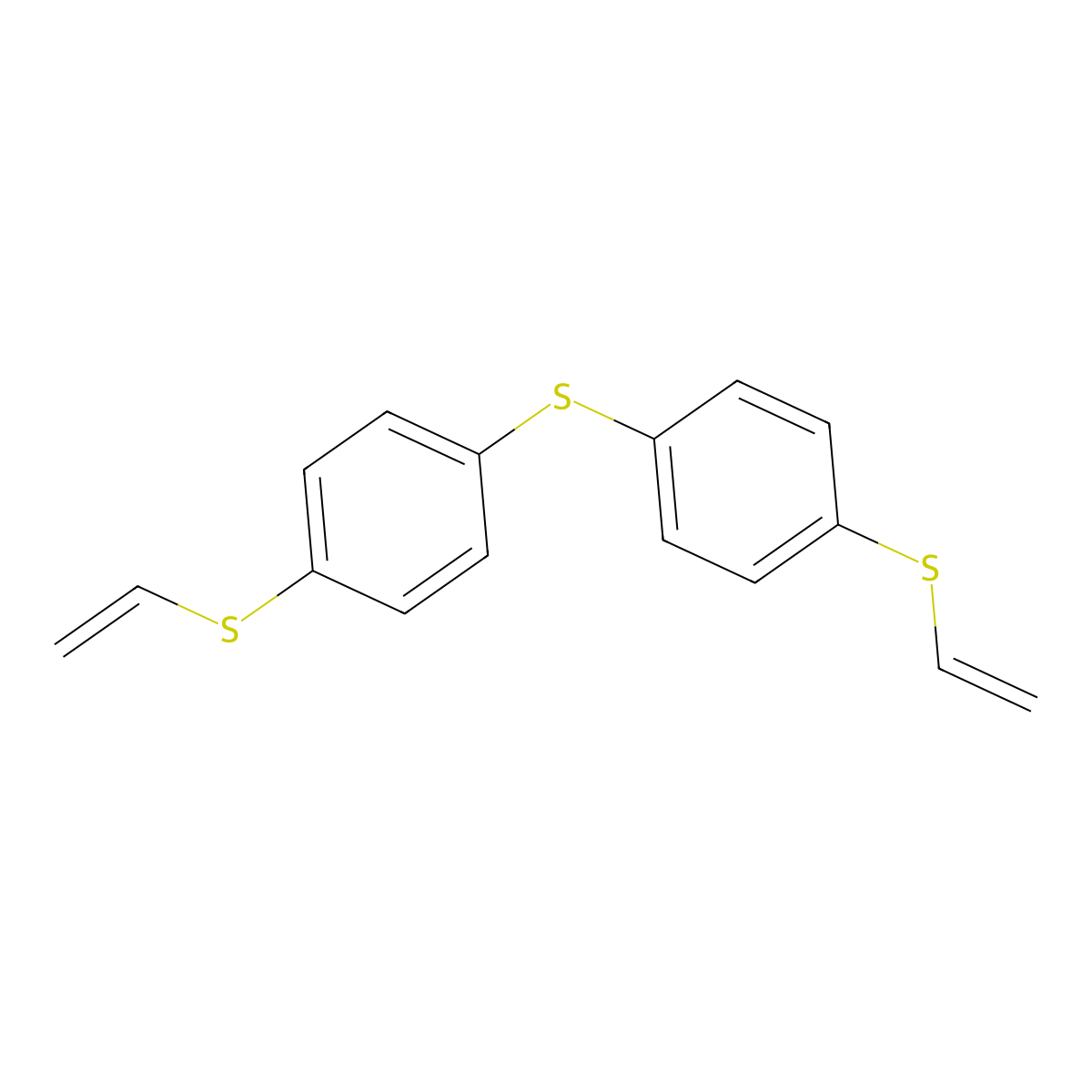 Benzene, 1,1'-thiobis[4-(ethenylthio)- molecular structure, CAS 152419-78-8