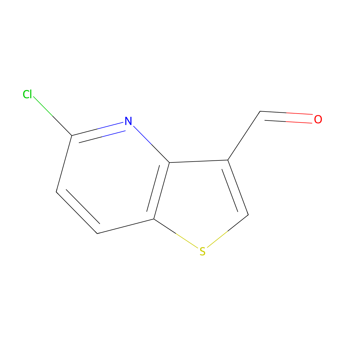 5-Chlorothieno[3,2-b]pyridine-3-carbaldehyde molecular structure, CAS 152420-81-0