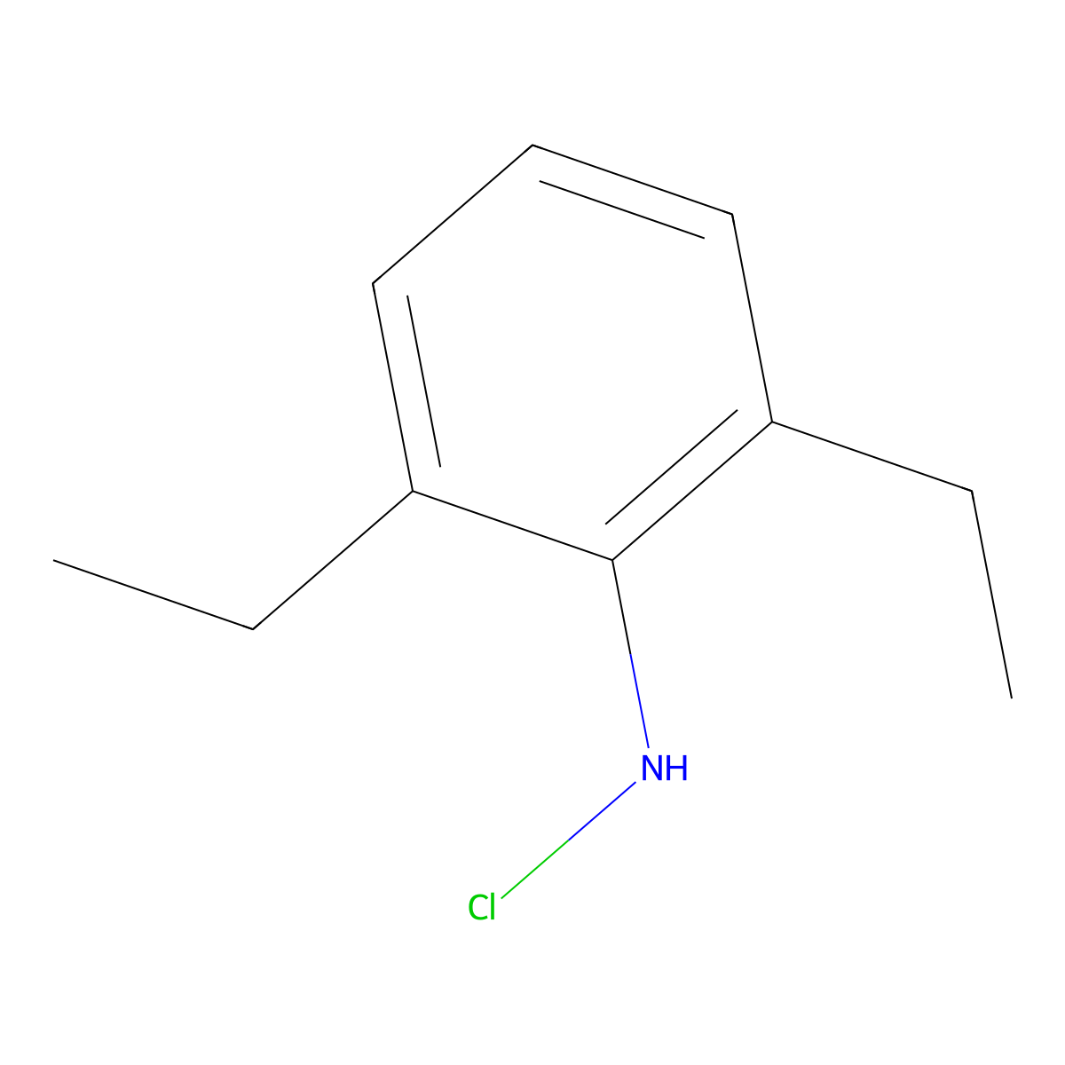 N-Chloro-2,6-diethylbenzenamine molecular structure, CAS 152433-75-5