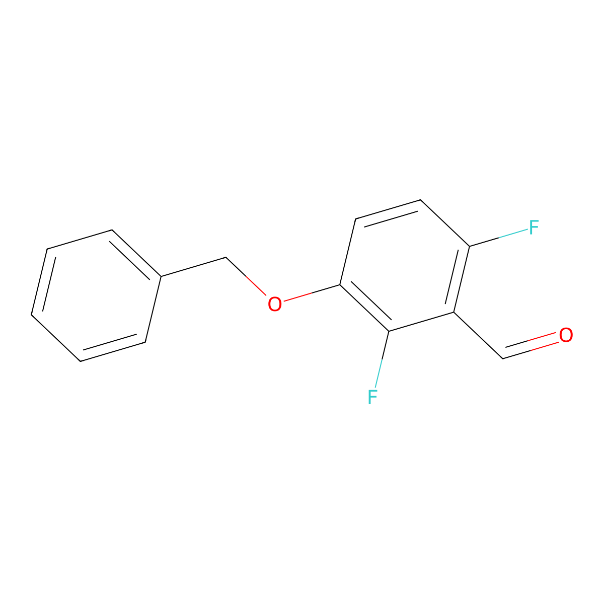 2,6-Difluoro-3-(phenylmethoxy)benzaldehyde molecular structure, CAS 152434-87-2