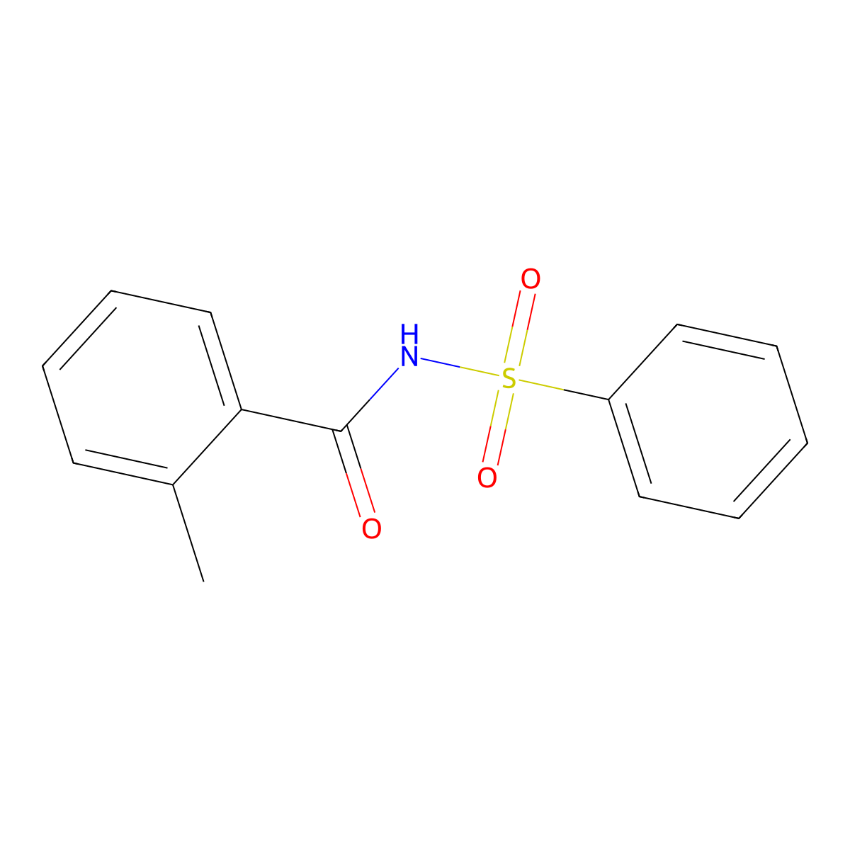 N-(benzenesulfonyl)-2-methylbenzamide molecular structure, CAS 152438-89-6