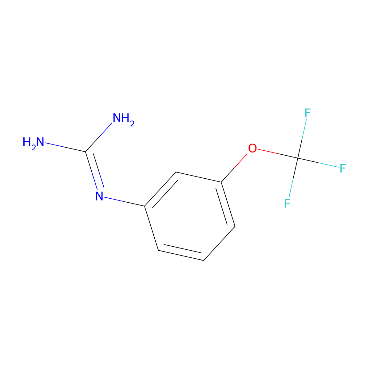 1-[3-(Trifluoromethoxy)phenyl]guanidine molecular structure, CAS 152460-11-2