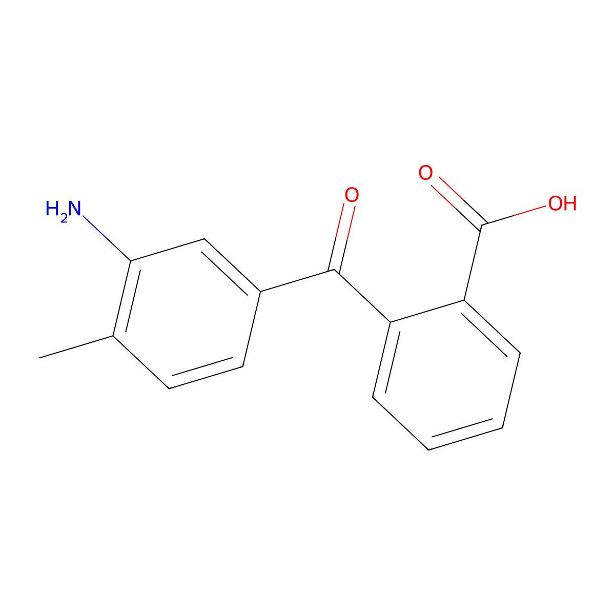 2-(3-Amino-4-methylbenzoyl)benzoic acid molecular structure, CAS 15247-73-1