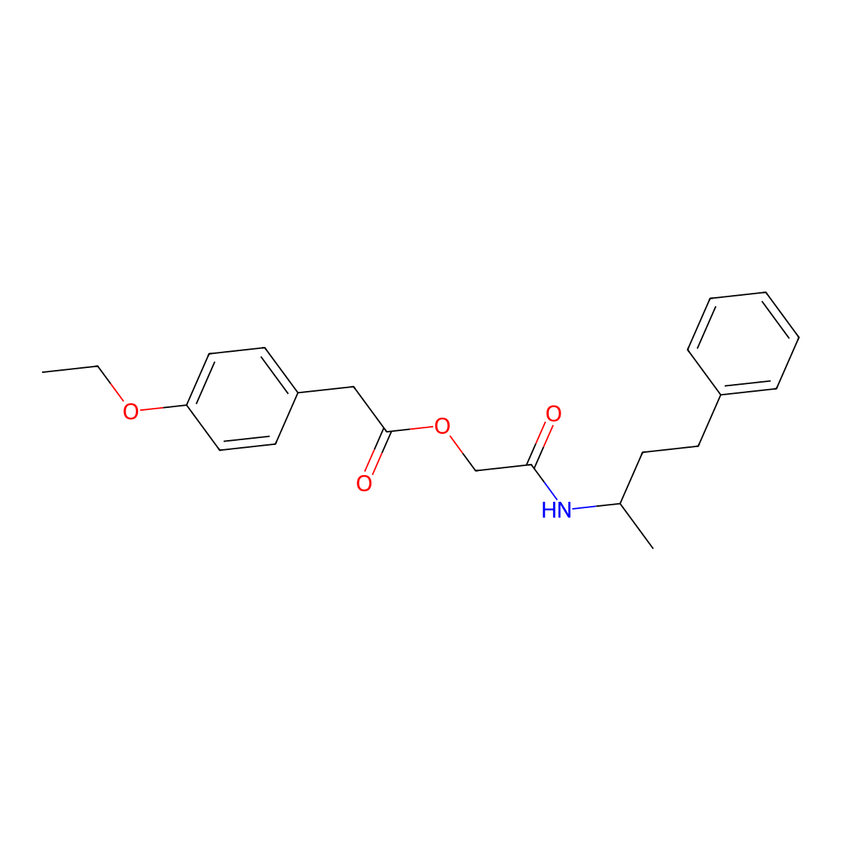 [(4-Phenylbutan-2-YL)carbamoyl]methyl 2-(4-ethoxyphenyl)acetate molecular structure, CAS 1524717-47-2