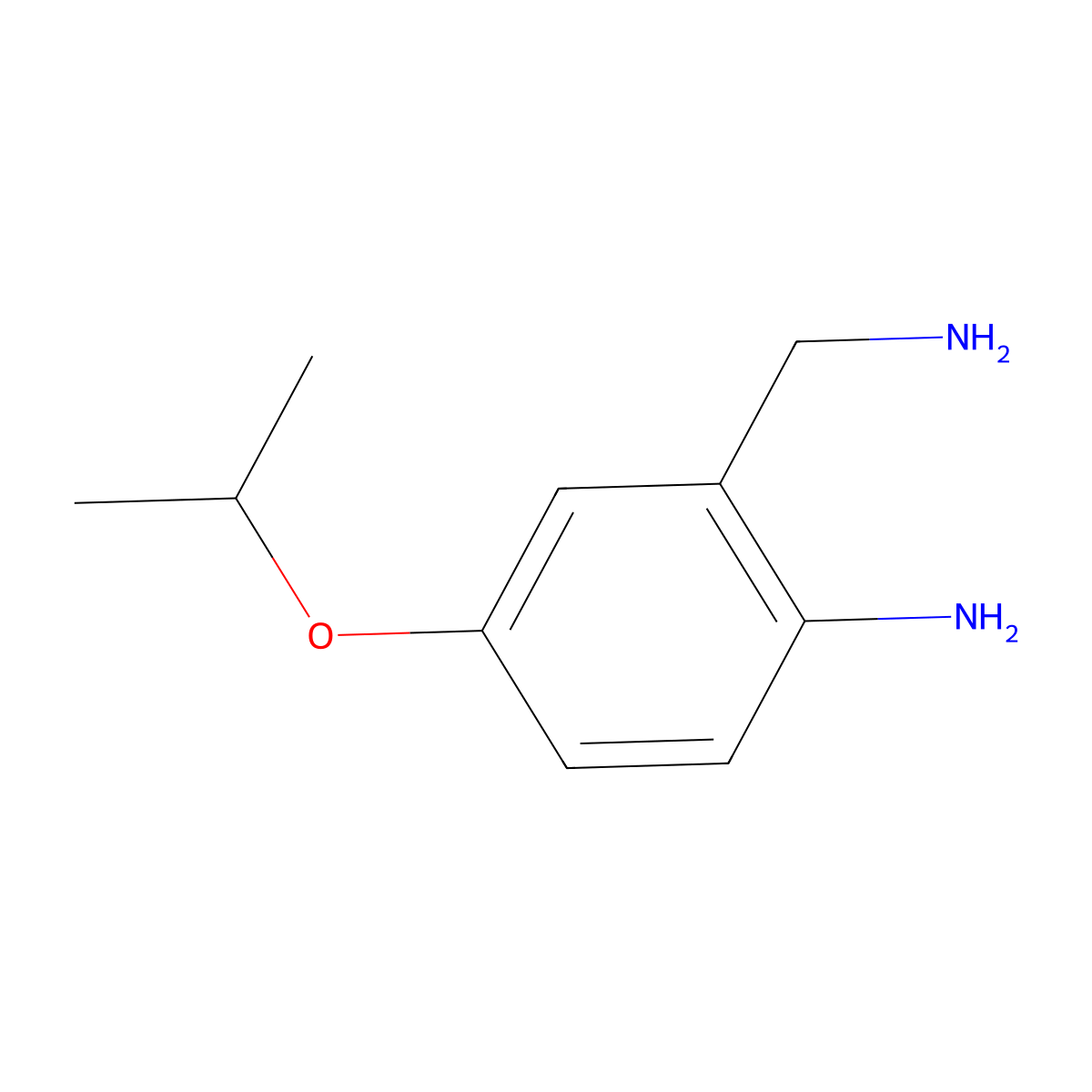 2-(Aminomethyl)-4-isopropoxyaniline molecular structure, CAS 1524723-45-2