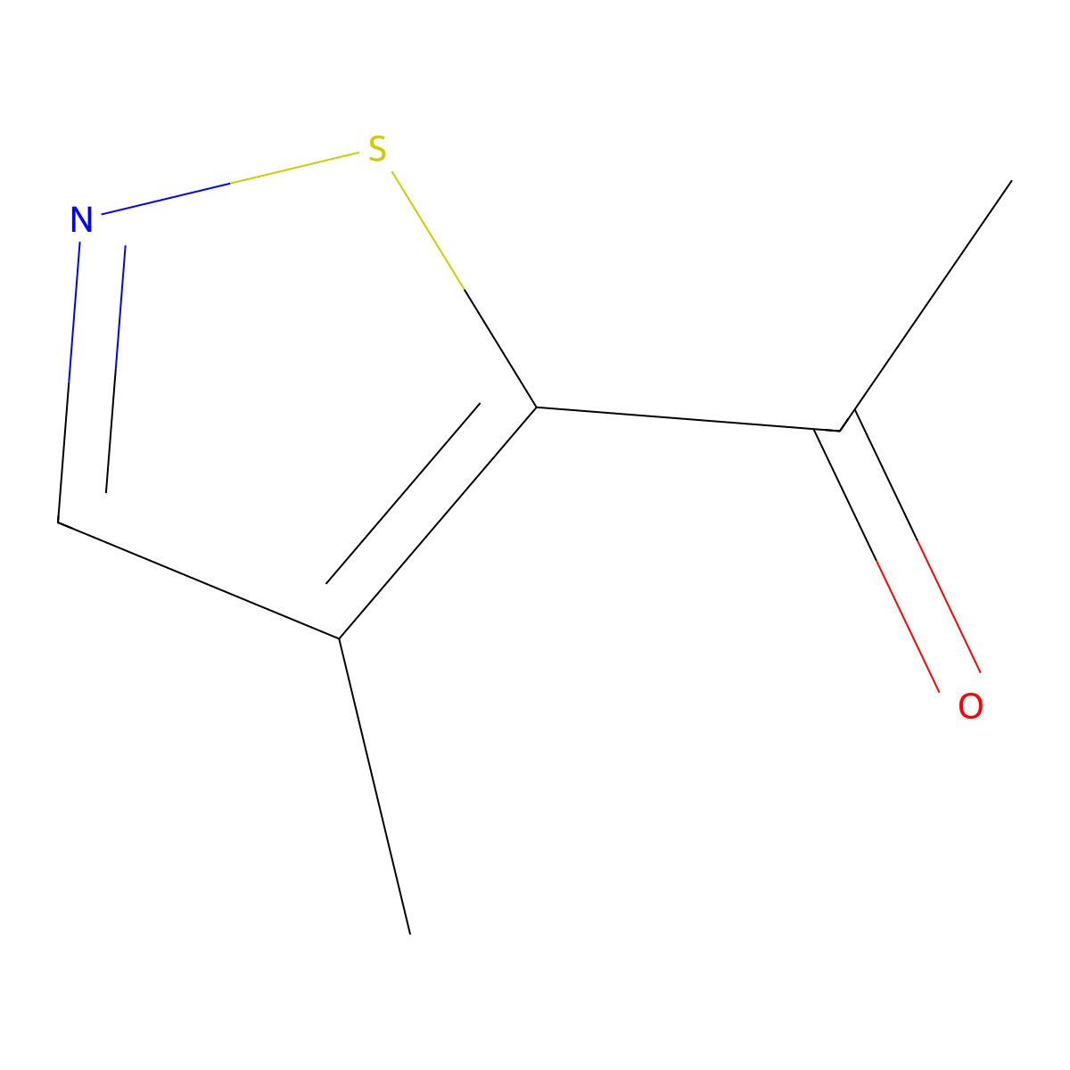 1-(4-Methylisothiazol-5-yl)ethan-1-one molecular structure, CAS 1524744-76-0