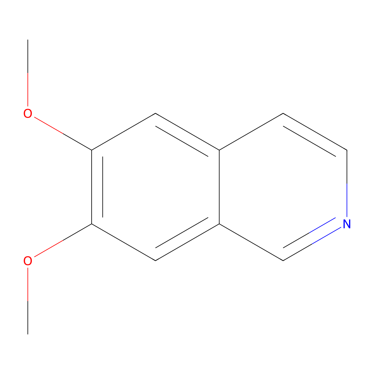 6,7-Dimethoxyisoquinoline molecular structure, CAS 15248-39-2
