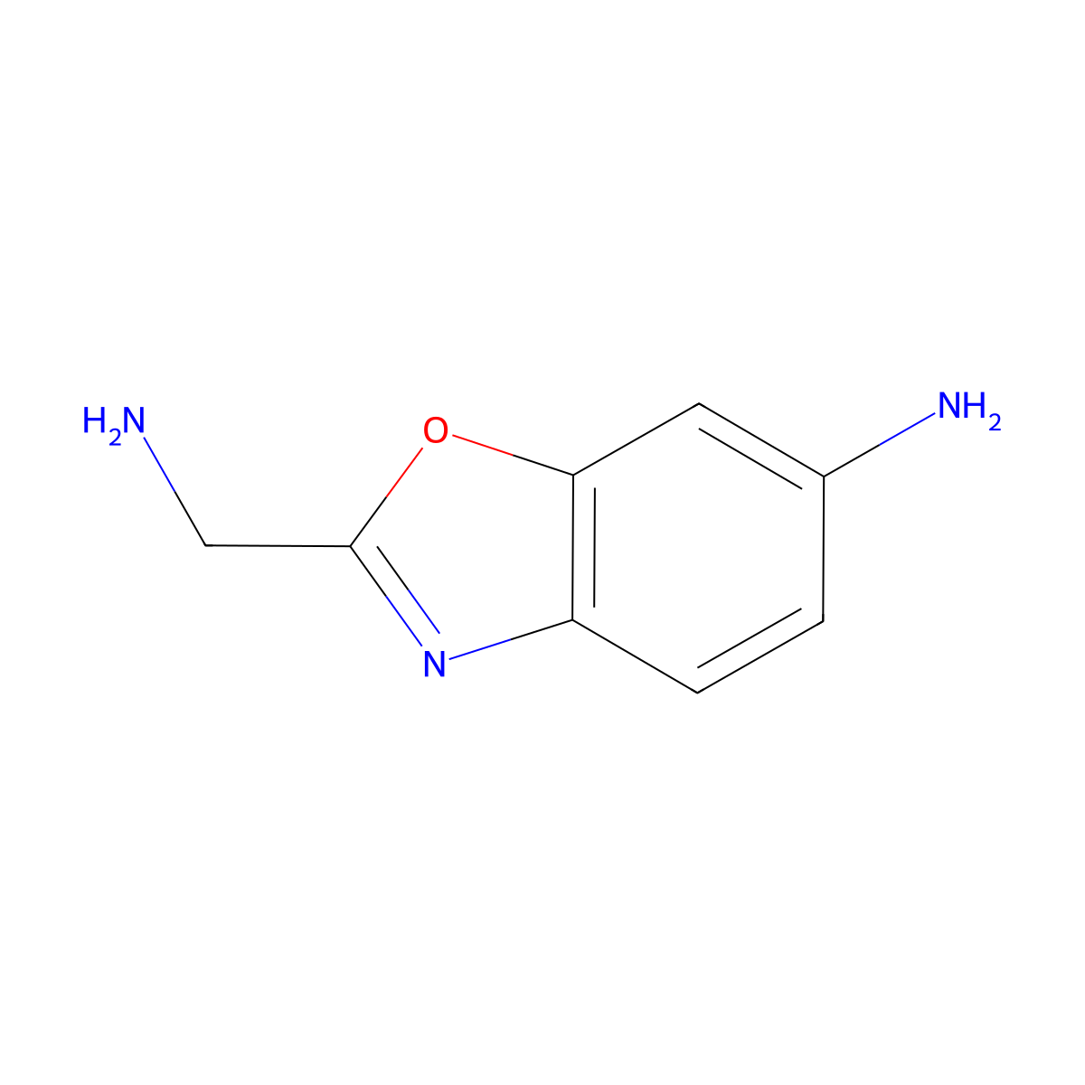 6-Aminobenzoxazole-2-methanamine molecular structure, CAS 1524800-87-0