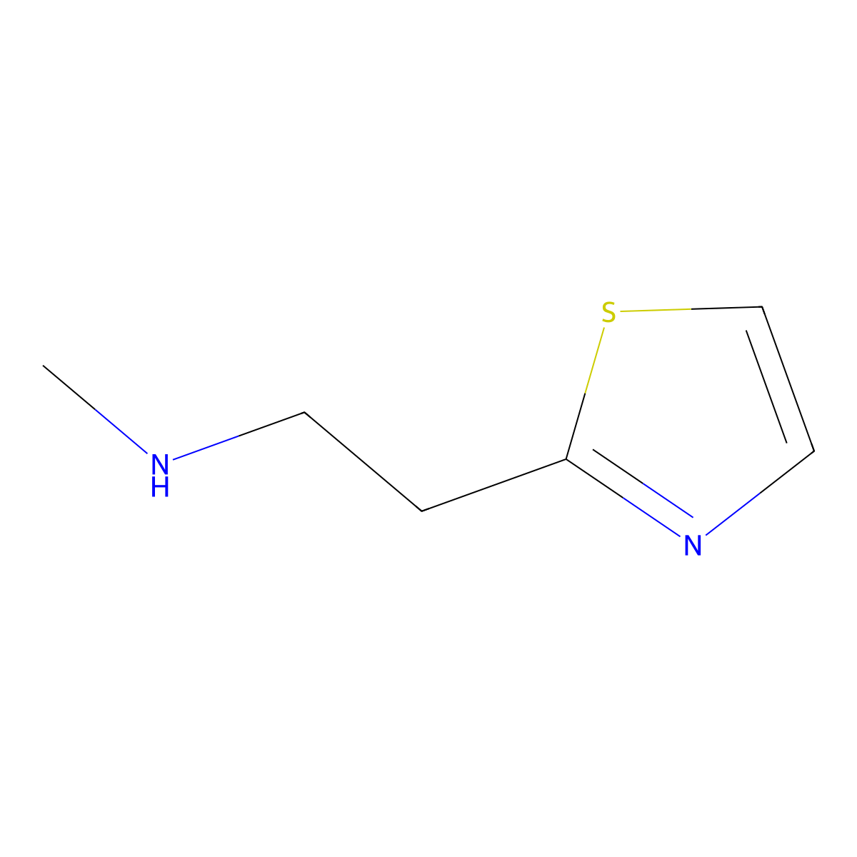 Methyl[2-(1,3-thiazol-2-yl)ethyl]amine molecular structure, CAS 152483-10-8