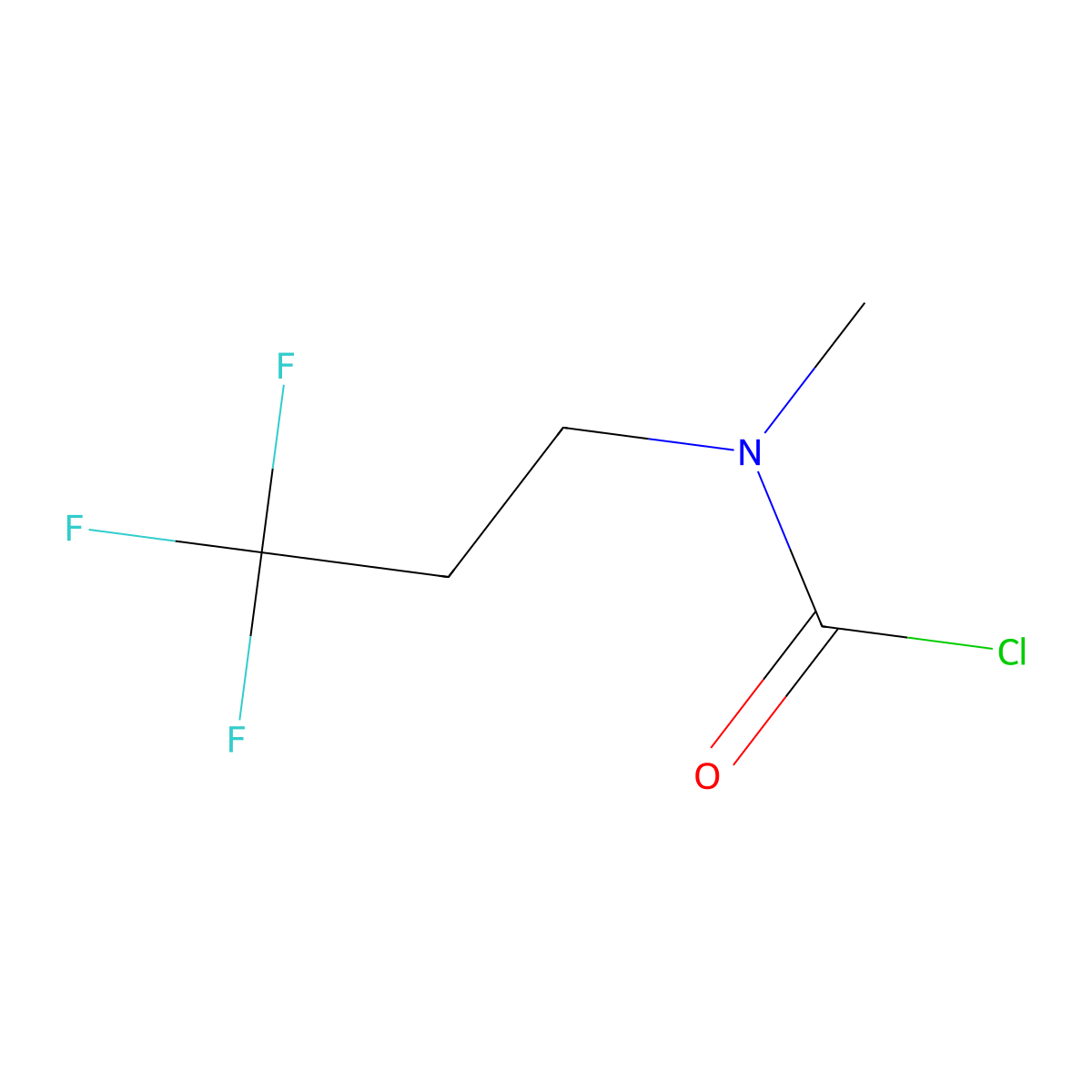 N-methyl-N-(3,3,3-trifluoropropyl)carbamoyl chloride molecular structure, CAS 1524837-50-0