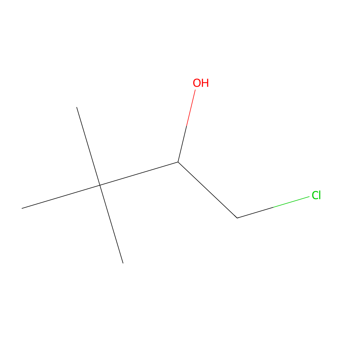 1-Chloro-3,3-dimethyl-2-butanol molecular structure, CAS 152488-36-3