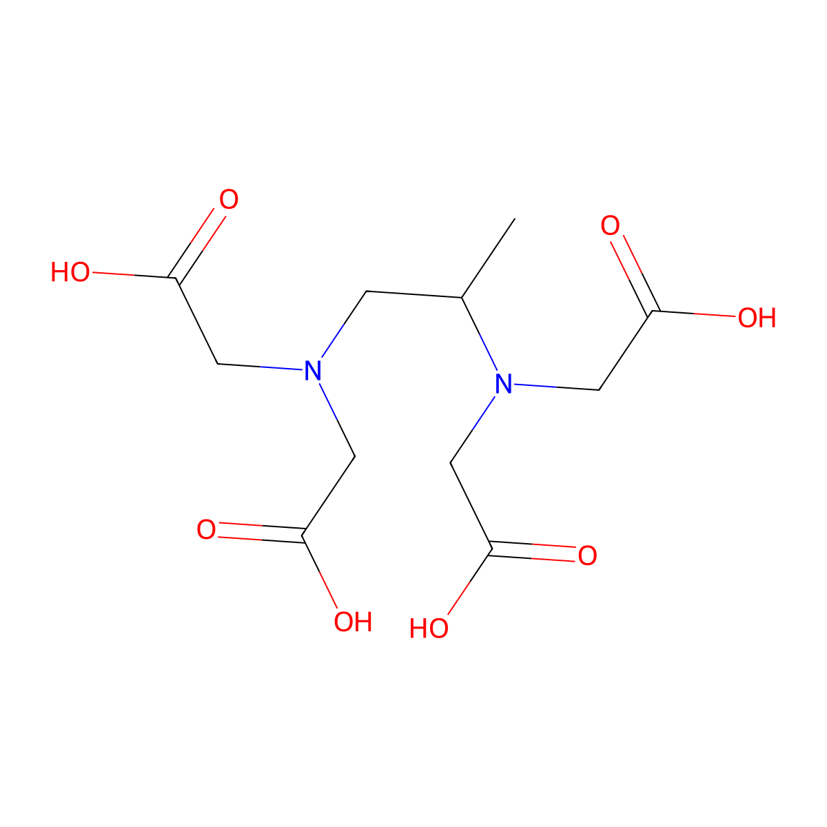 N,N'-[(1S)-1-Methyl-1,2-ethanediyl]bis[N-(carboxymethyl)glycine] molecular structure, CAS 15250-41-6