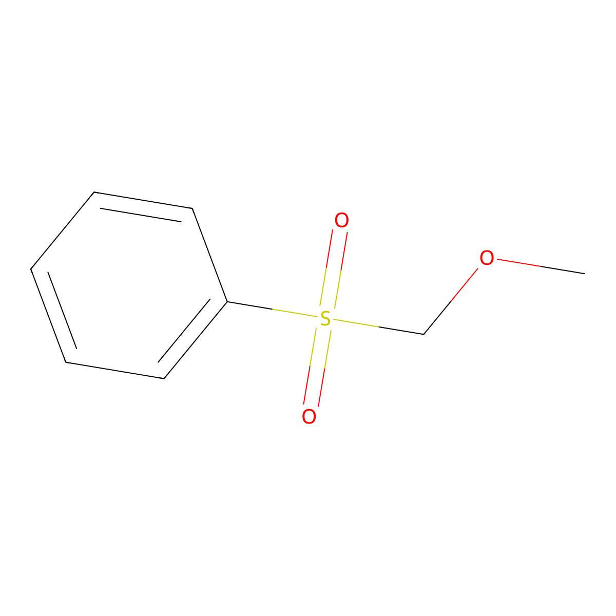 Methoxymethyl Phenyl Sulfone molecular structure, CAS 15251-78-2