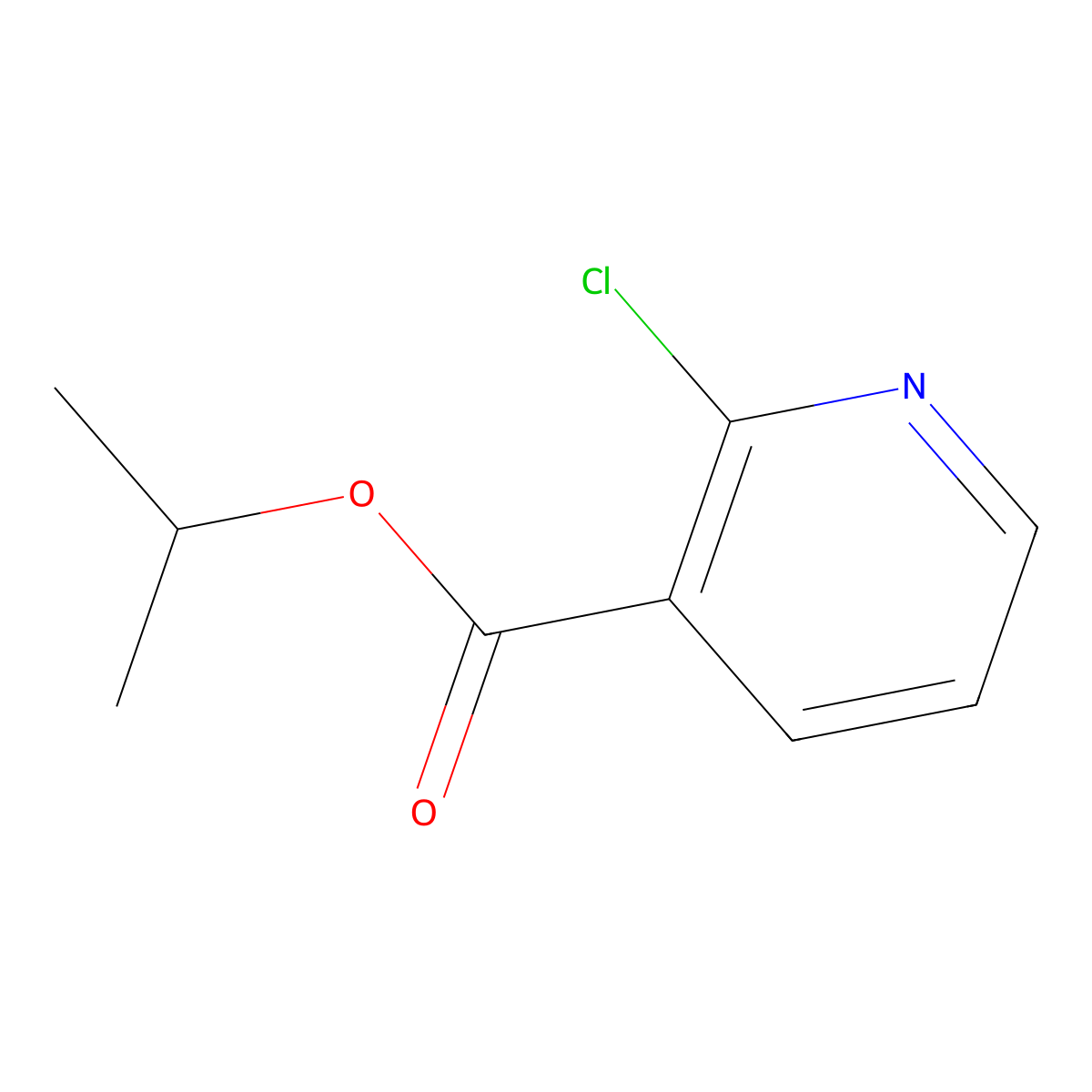 Propan-2-yl 2-chloropyridine-3-carboxylate molecular structure, CAS 152523-77-8
