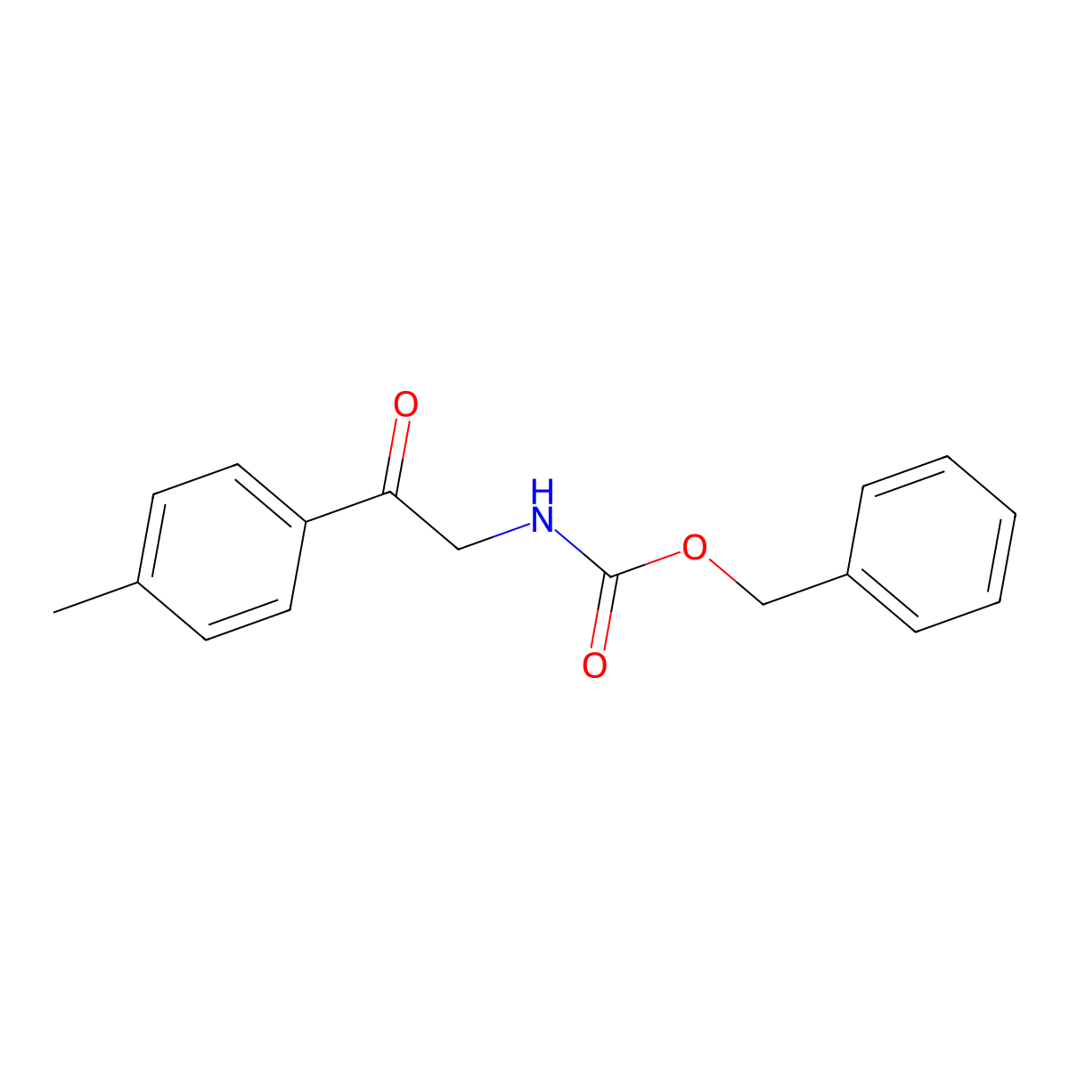 benzyl N-[2-(4-methylphenyl)-2-oxoethyl]carbamate molecular structure, CAS 152528-95-5