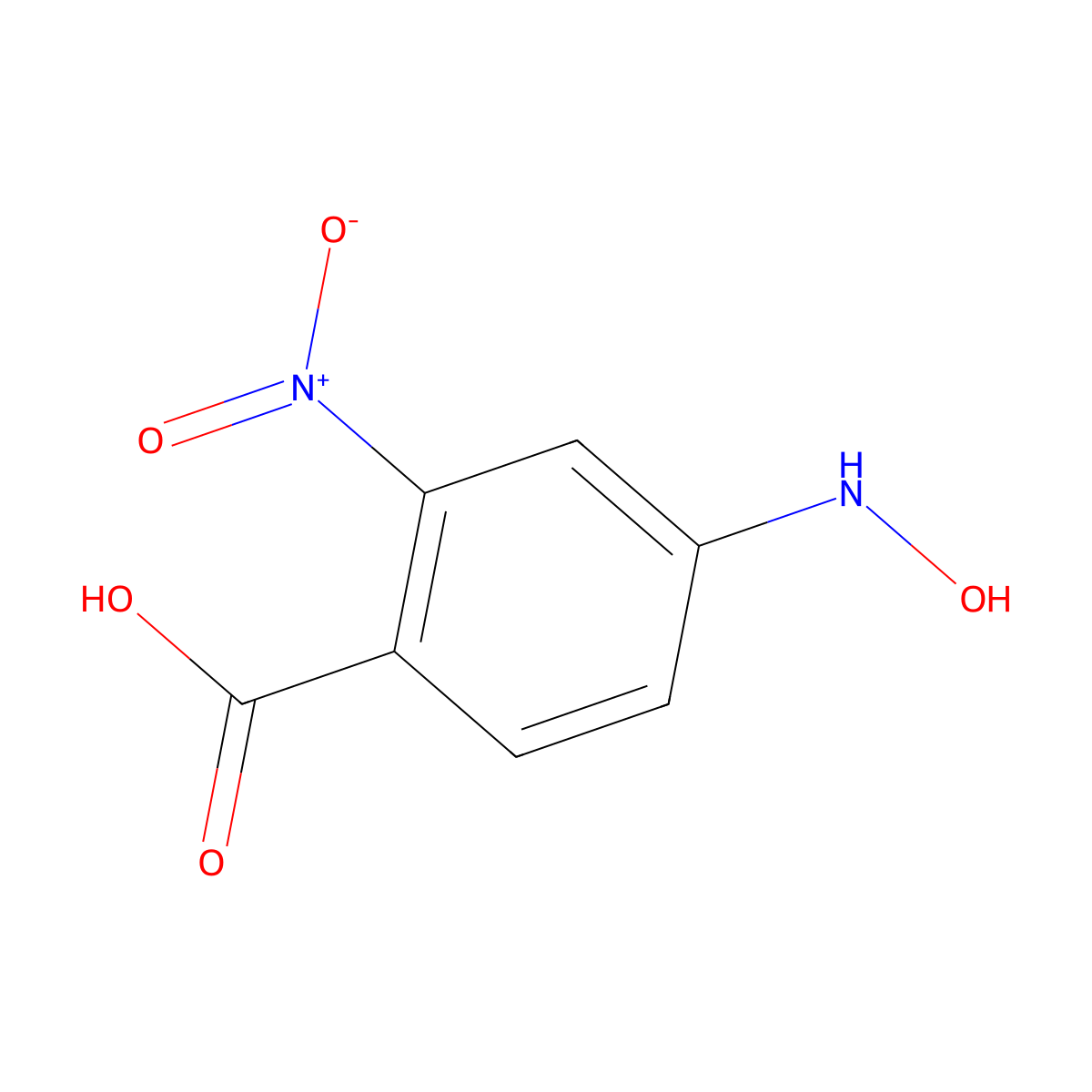 4-(Hydroxyamino)-2-nitrobenzoic acid molecular structure, CAS 15253-04-0