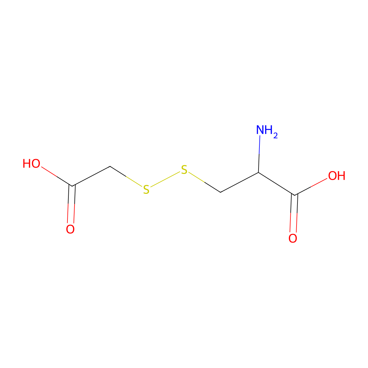 S-Carboxymethylthiocysteine molecular structure, CAS 15253-37-9