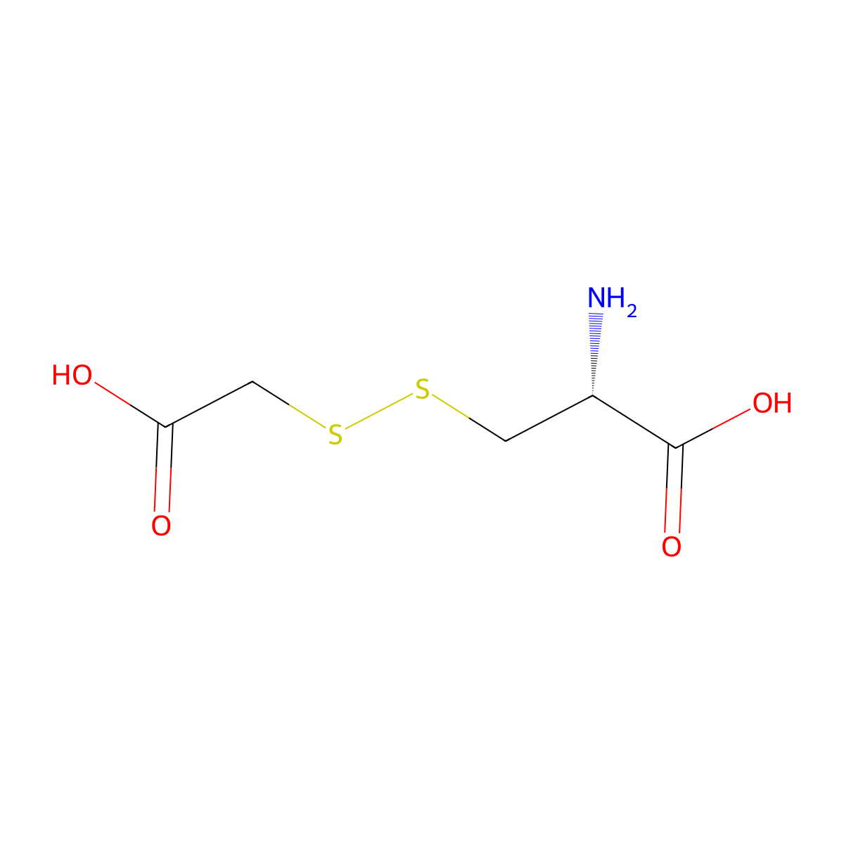 S-Carboxymethylthiocysteine molecular structure, CAS 15253-37-9