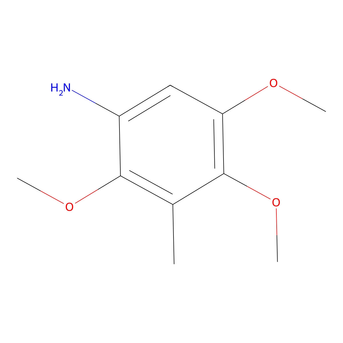 2,4,5-Trimethoxy-3-methylaniline molecular structure, CAS 152531-76-5