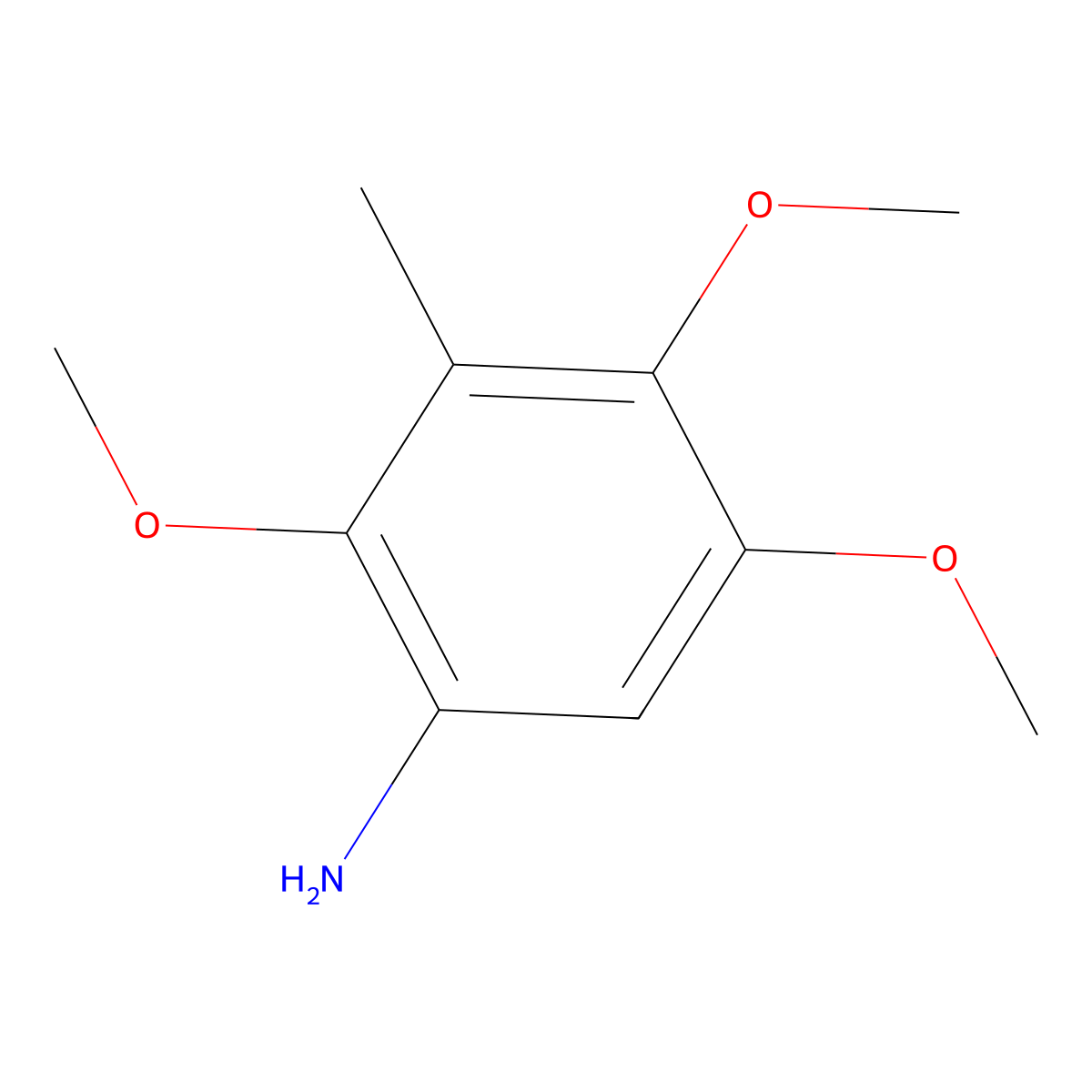 2,4,5-Trimethoxy-3-methylaniline molecular structure, CAS 152531-76-5