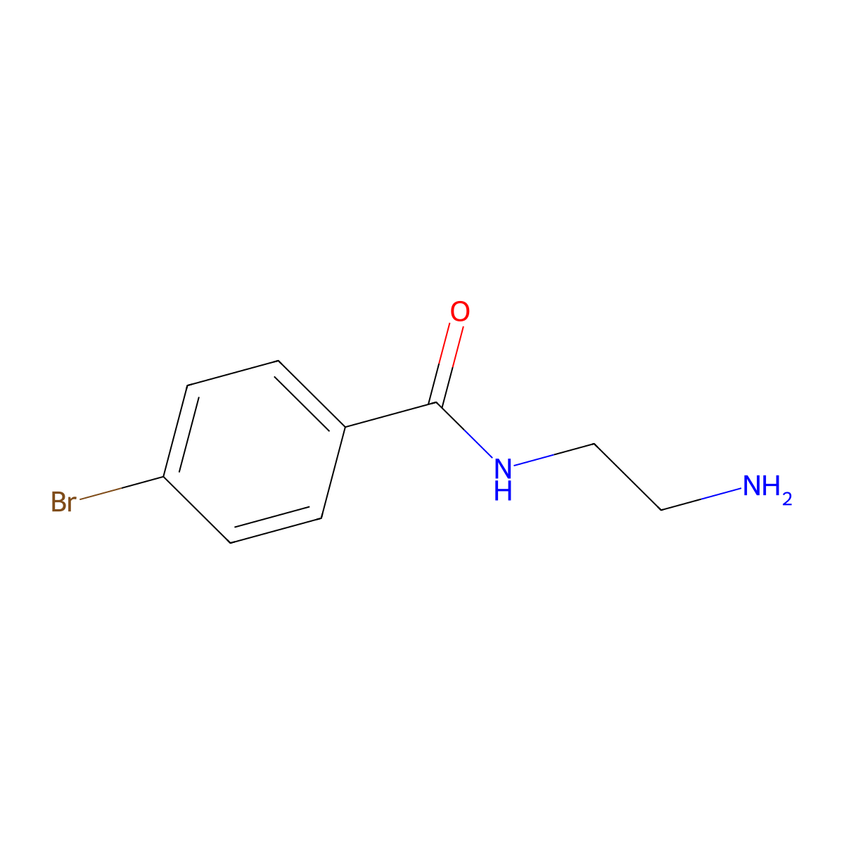 N-(2-aminoethyl)-4-bromobenzamide molecular structure, CAS 152535-04-1