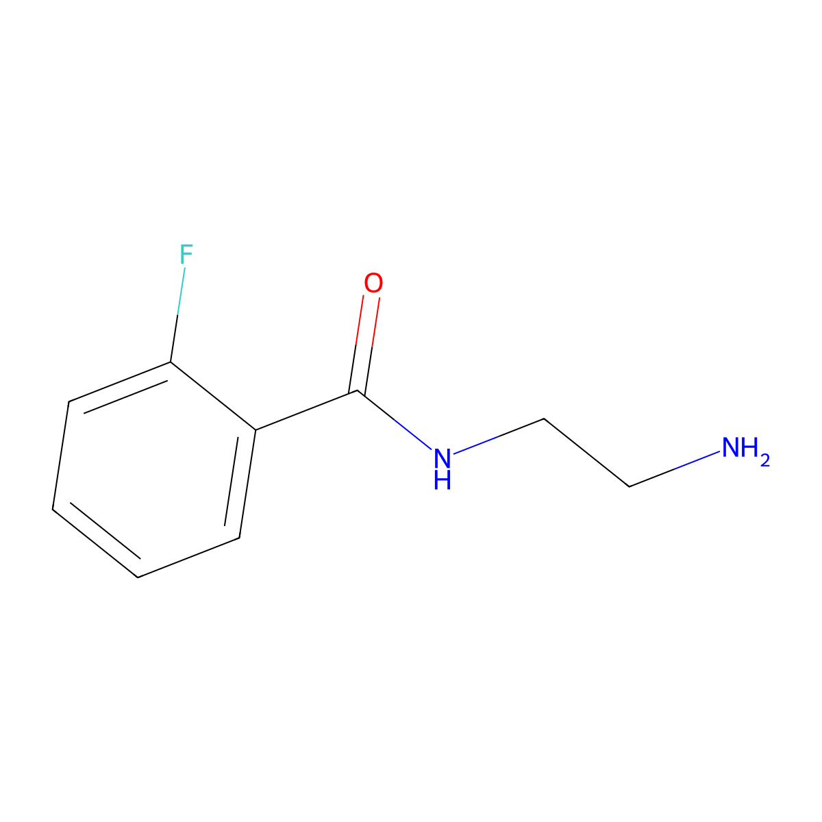 N-(2-aminoethyl)-2-fluorobenzamide molecular structure, CAS 152535-12-1
