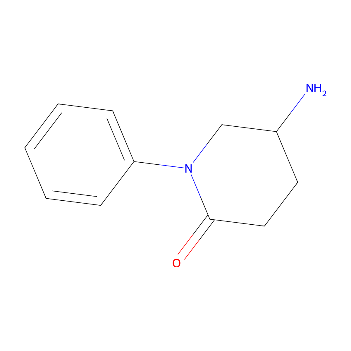 5-Amino-1-phenylpiperidin-2-one molecular structure, CAS 1525354-94-2