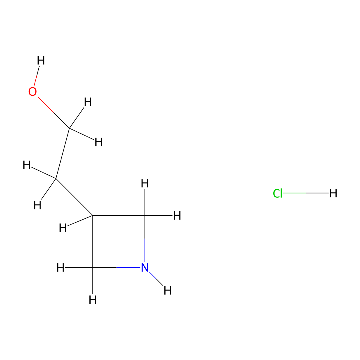 2-(Azetidin-3-yl)ethan-1-ol hydrochloride molecular structure, CAS 152537-02-5