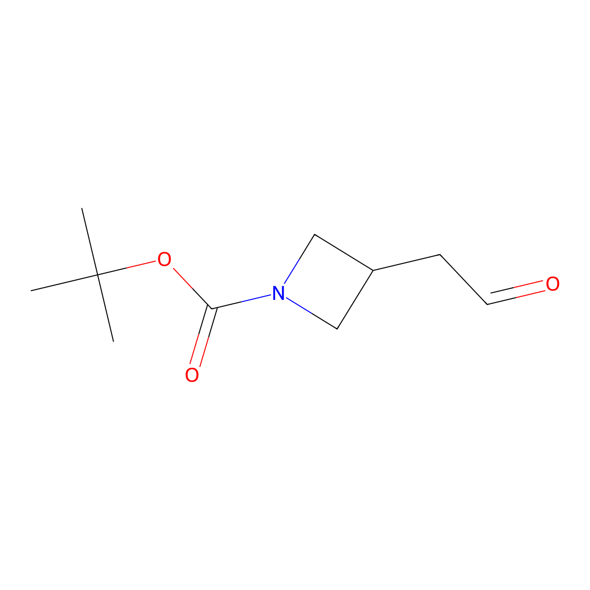 tert-Butyl 3-(2-oxoethyl)azetidine-1-carboxylate molecular structure, CAS 152537-04-7