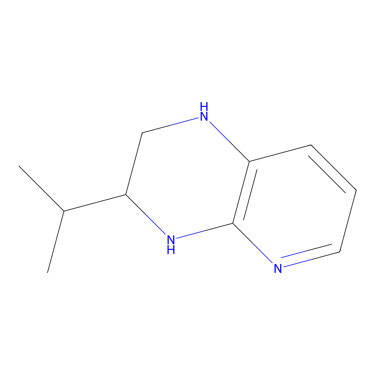 3-(Propan-2-YL)-1H,2H,3H,4H-pyrido[2,3-B]pyrazine molecular structure, CAS 1525370-73-3
