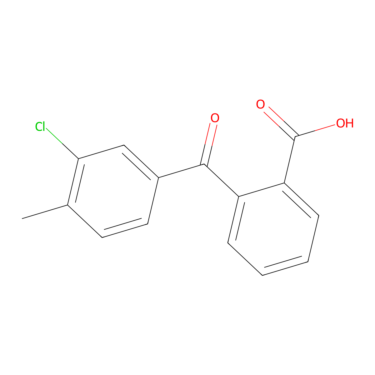 2-(3-Chloro-4-methylbenzoyl)benzoic acid molecular structure, CAS 15254-27-0