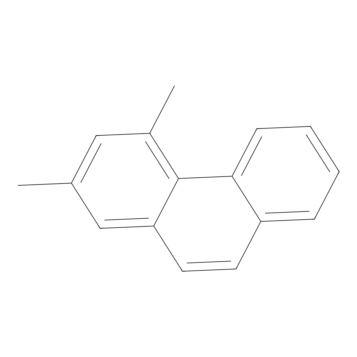 2,4-Dimethylphenanthrene molecular structure, CAS 15254-64-5
