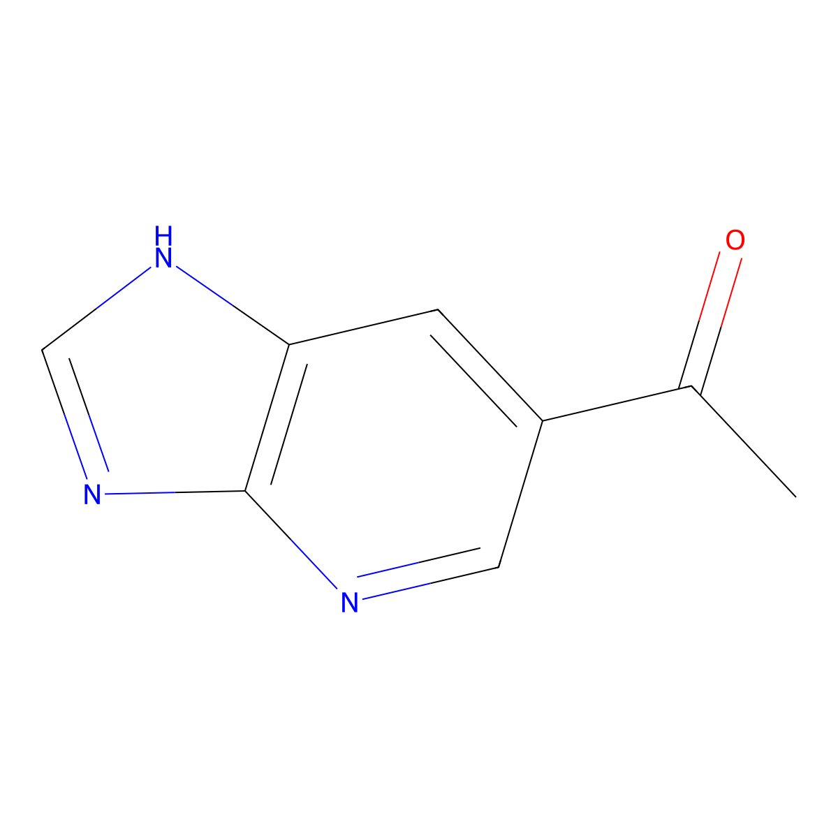 1-(1H-imidazo[4,5-b]pyridin-6-yl)ethanone molecular structure, CAS 1525421-76-4