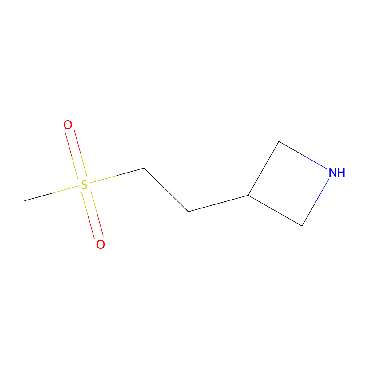 3-(2-Methanesulfonylethyl)azetidine molecular structure, CAS 1525425-27-7