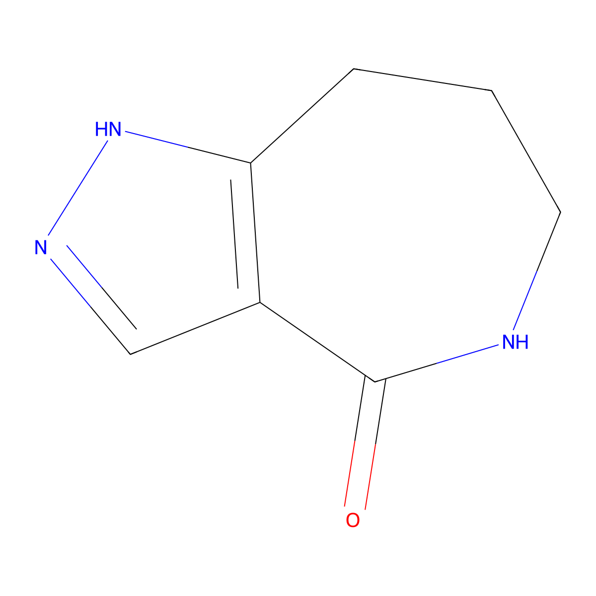 1H,4H,5H,6H,7H,8H-pyrazolo[4,3-c]azepin-4-one molecular structure, CAS 1525432-27-2