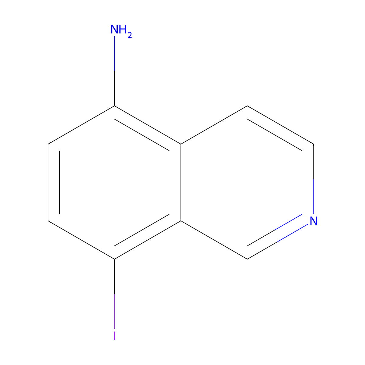 8-Iodoisoquinolin-5-amine molecular structure, CAS 1525449-28-8