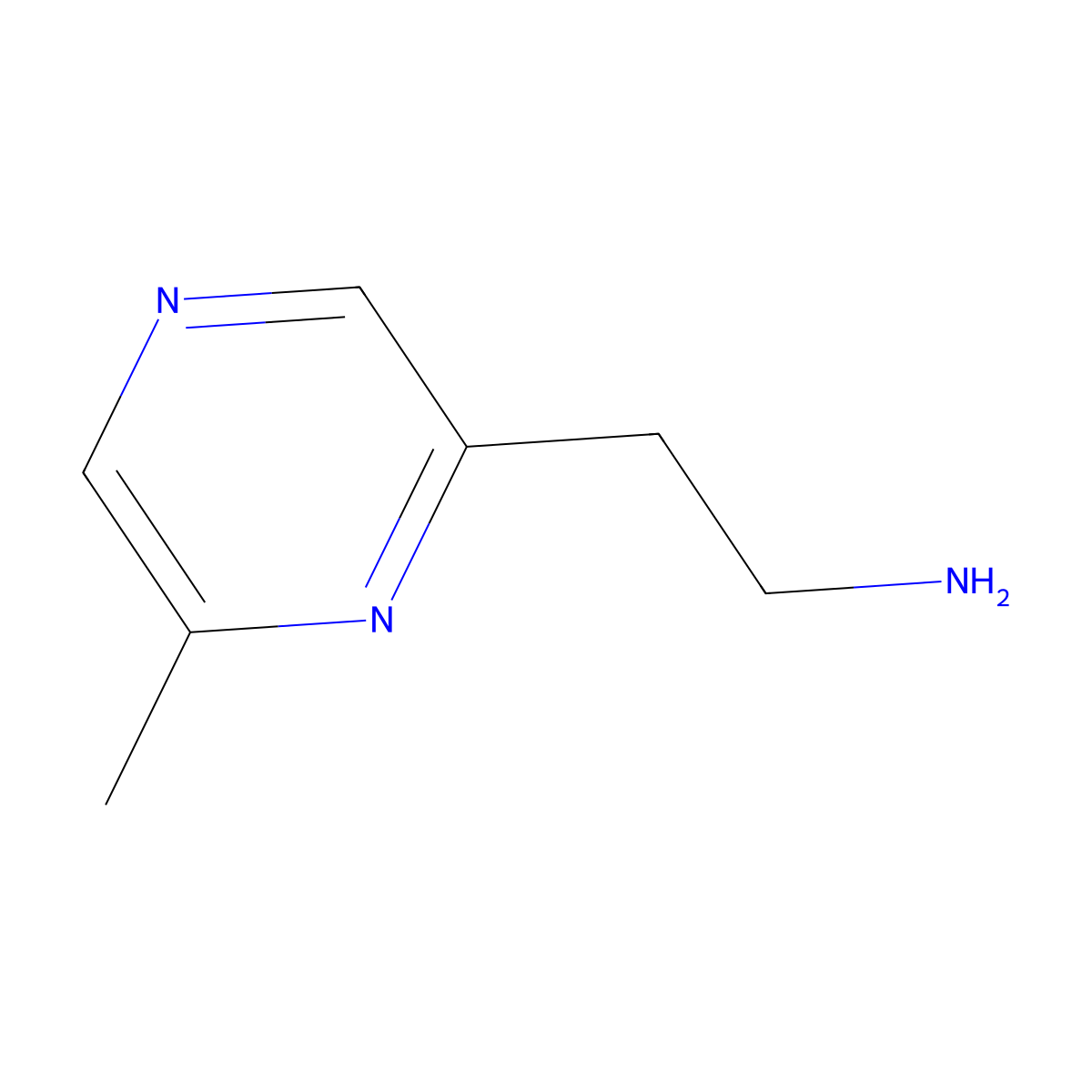 2-(6-Methylpyrazin-2-yl)ethan-1-amine molecular structure, CAS 1525453-91-1