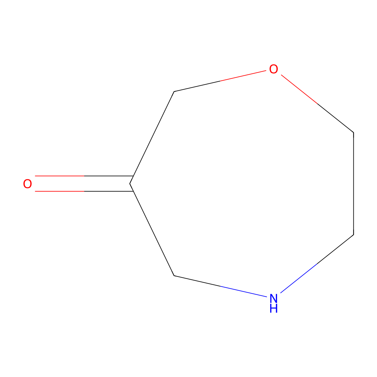 1,4-Oxazepan-6-one molecular structure, CAS 1525456-56-7