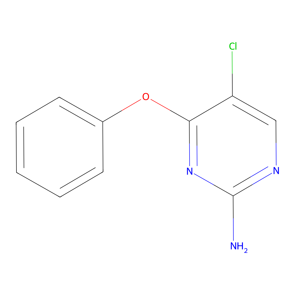 5-Chloro-4-phenoxypyrimidin-2-amine molecular structure, CAS 1525484-34-7