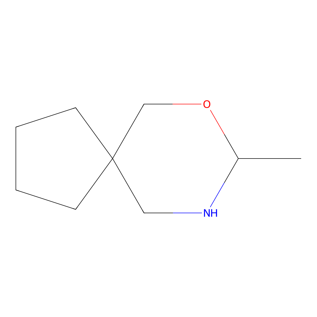 8-Methyl-7-oxa-9-azaspiro[4.5]decane molecular structure, CAS 1525518-14-2