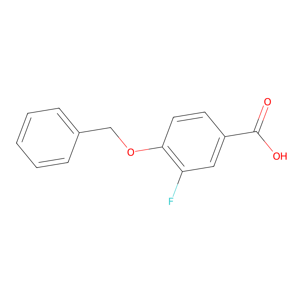 4-Benzyloxy-3-fluorobenzoic acid molecular structure, CAS 152552-64-2