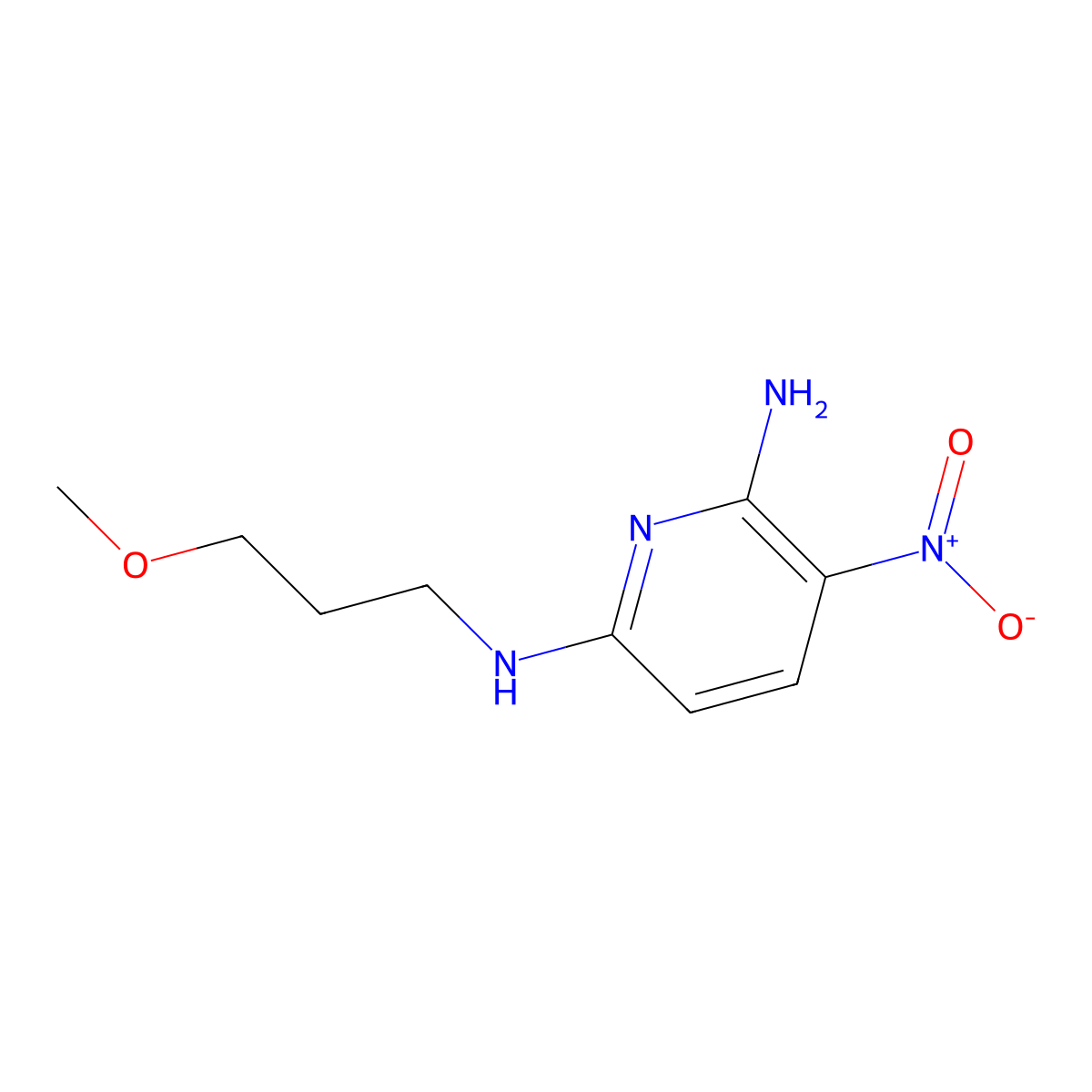 N~6~-(3-methoxypropyl)-3-nitropyridine-2,6-diamine molecular structure, CAS 1525527-26-7