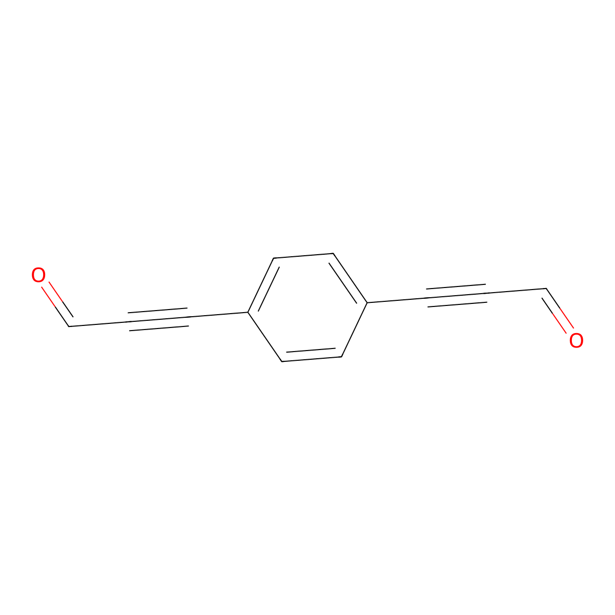 3,3'-(1,4-Phenylene)di(prop-2-ynal) molecular structure, CAS 152554-56-8