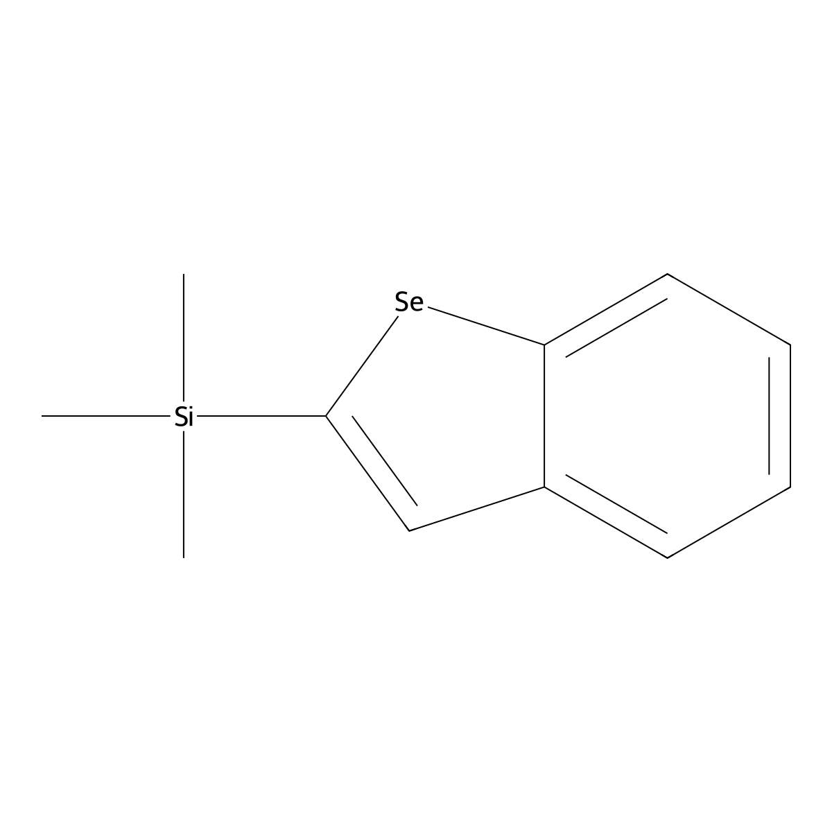 Silane, benzo[b]selenophene-2-yltrimethyl- molecular structure, CAS 152554-88-6