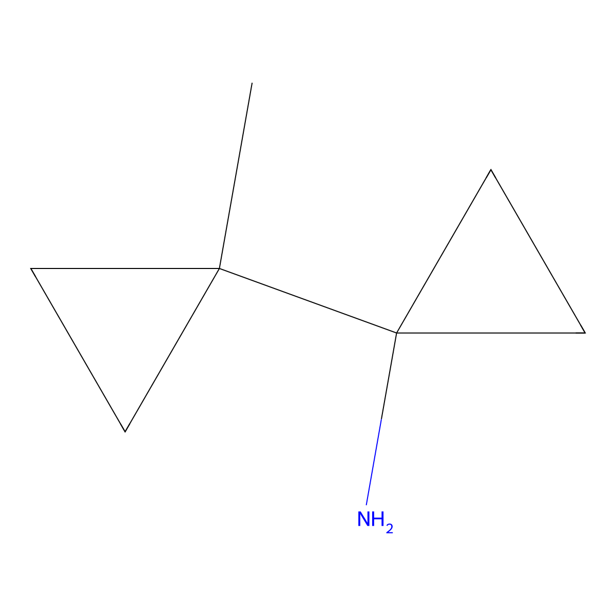 1-(1-Methylcyclopropyl)cyclopropan-1-amine molecular structure, CAS 1525569-14-5