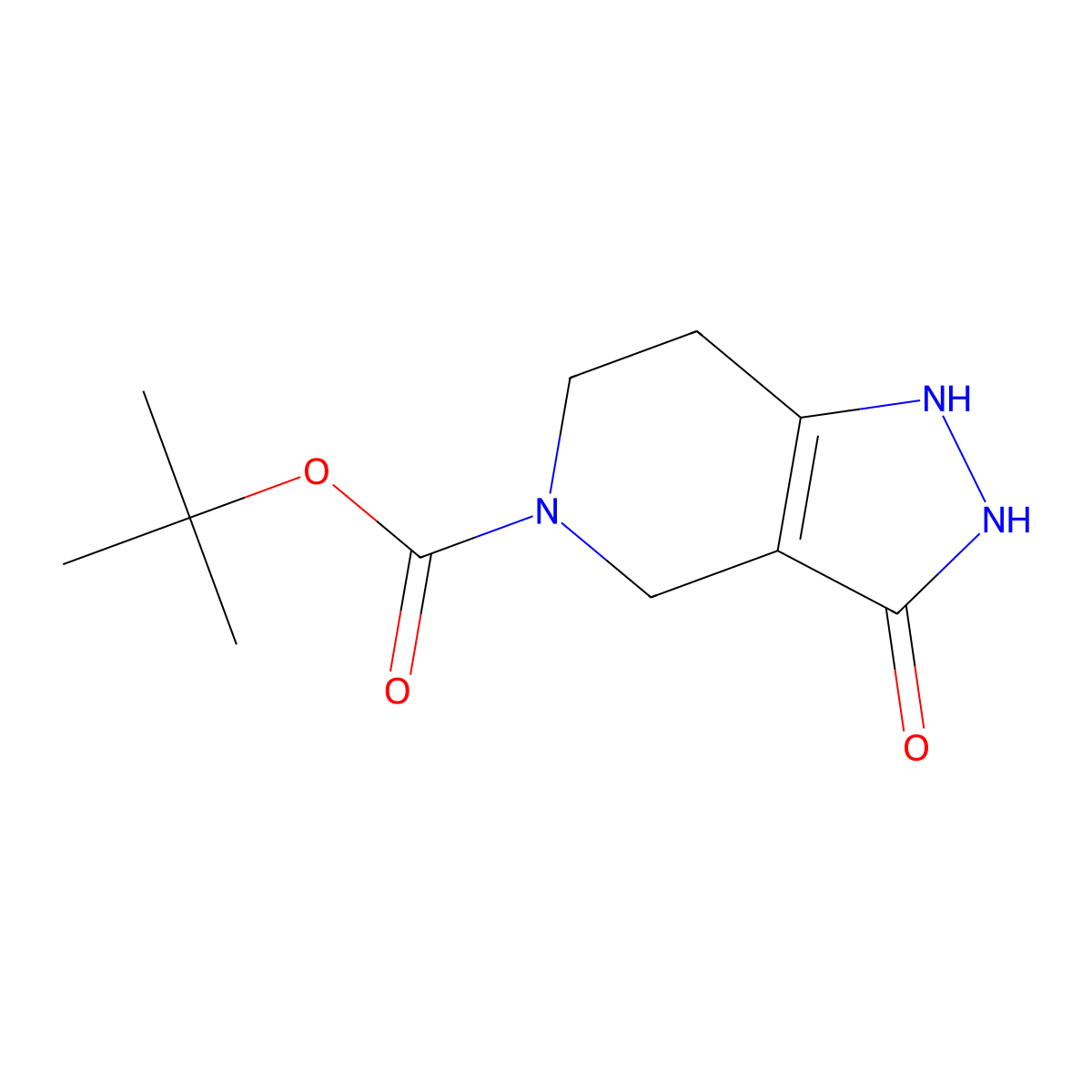 tert-Butyl 3-hydroxy-1,4,6,7-tetrahydropyrazolo[4,3-c]pyridine-5-carboxylate molecular structure, CAS 152559-30-3